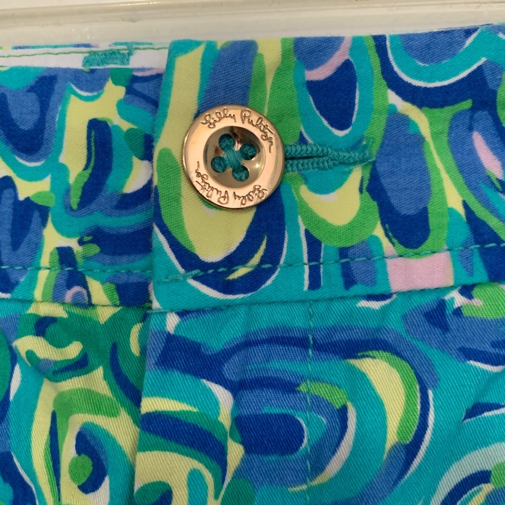 Lilly Pulitzer Callahan Shorts Lilly’s Lagoon size 00 - Picture 3 of 6
